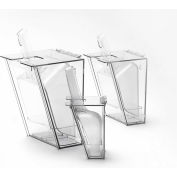 Cal-Mil 793 Wall Mount Scoop Holder 64 Oz. Polycarbonate 7-1/2"W x 6-7/8"D x 13"H