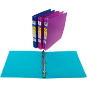Produits c-line 3-Ring Poly Binder, capacité de 1 pouces, couleur assortie - 24/Set