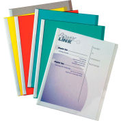 C-Line Products Vinyl Report Covers w/ Binding Bars, Assorted, White Binding Bars, 11 x 8 1/2, 50/BX