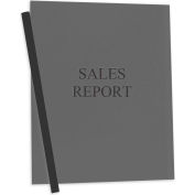 C-Line produits vinyle rapport couvre avec barres de liaison, fumée, noir contraignant Bars, 11 x 8 1/2, 50/BX
