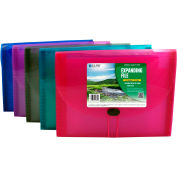 C-Line Products Biodegradable 13-Pocket Letter Size Expanding File, Assorted Colors, 12 Files/Set