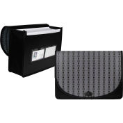 C-Line Products Extra Large Document Case, Fashion Circle Series, 12 Document Cases/Set