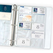 Porte-cartes de visite produits C-Line, pas d’onglets, détient 20 cartes/page, 11-1/4 x 8-1/8, 10/PK, 5 PK/Set