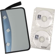 C-Line Products Refillable CD/DVD Organizer Case, 12 Organizer Cases/Set