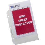 C-Line produits Heavyweight polypropylène feuille protectrice, Mini, clair, 8 1/2 x 5 1/2, 50/BX