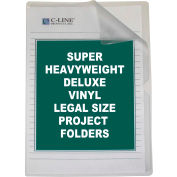 C-Line Products Deluxe Non-Glare Vinyl Project Folders, Legal Size, 14 x 8 1/2, 50/BX