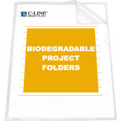 C-Line Products Biodegradable Project Folders, Reduced Glare, 11 x 8 1/2, 25/BX