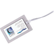 C-Line Products Super Heavyweight Cleer Adheer Luggage Tag, w/Straps, 10/PK (Set of 5 PK)