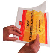 C-Line Products Super Heavyweight Cleer Adheer Quick Cover Laminating Pockets, 25/BX