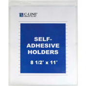 C-Line Products Self-Adhesive Shop Ticket Holder, 8 1/2 x 11, 50/BX