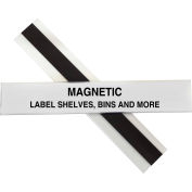 C-Line Products HOL-DEX Magnetic Shelf/Bin Label Holders, 1 Inch Magnetic Label Holder, 10/BX