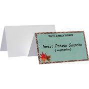 C-Line Products Inkjet/Laser Cardstock Name Tents, Scored, White, Small, 160/BX