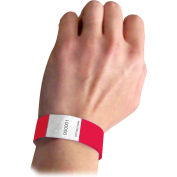 C-Line produits bracelets en DuPont Tyvek sécurité, rouge, 100/PK