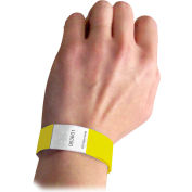 C-Line produits bracelets en DuPont Tyvek sécurité, jaune, 100/PK