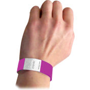 C-Line Products DuPont Tyvek Security Wristbands, Purple, 100/PK
