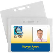 C-Line Products Proximity Badge Holders, Horizontal, 50/PK