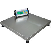 Adam Equipment CPWplus Digital Platform Scale W/Wheels, 330 lb x 0.1 lb, 19-11/16" Square Platform