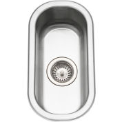 Houzer® Stainless Steel Club Series Undermount Compact Bar/Prep Sink