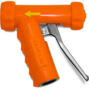 Sani-Lav® N1SS Mid-Sized Stainless Steel Spray Nozzle - Safety Orange