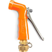 Sani-Lav® N2S17 Small Reinforced Industrial Spray Nozzle w/Swivel Hose Adapter-Safety Orange
