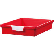 Certwood Standard largeur profondeur unique stockage fourre-tout plateau CE1950PR - 16-3/4" L x 12-5/16" W x 3 « H rouge, qté par paquet : 10