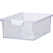 Certwood Standard largeur profondeur Double stockage fourre-tout plateau CE1952CL - 16-3/4" L x 12-5/16 « W x 6 » H claire, qté par paquet : 5