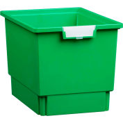 Certwood Standard largeur profondeur Quad stockage fourre-tout plateau CE1954PG - 16-3/4" L x 12-5/16" W x 12 « H vert, qté par paquet : 5