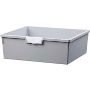 Certwood Extra large Double profondeur rangement fourre-tout plateau CE1958LG - 16-3/4" L x 18-1/2" W x 6 « H gris clair, qté par paquet : 5