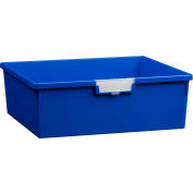 Certwood Extra large Double profondeur rangement fourre-tout plateau CE1958PB - 16-3/4" L x 18-1/2" W x 6 « H bleu, qté par paquet : 5