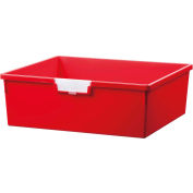 Certwood Extra large Double profondeur rangement fourre-tout plateau CE1958PR - 16-3/4" L x 18-1/2" W x 6 « H rouge, qté par paquet : 5