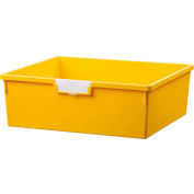 Certwood Extra large Double profondeur rangement fourre-tout plateau CE1958PY - 16-3/4" L x 18-1/2" W x 6 « H jaune, qté par paquet : 5