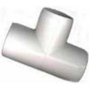 Raccord en té en Pvc Cédule 40, 1" dia., blanc, 123-U, qté par paquet : 25