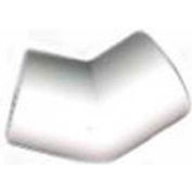 Cédule 40 Pvc raccord 45 degrés, 1" dia., blanc, 143-U, qté par paquet : 25