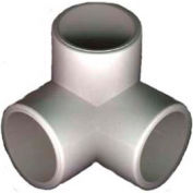 Raccord en L 3 voies Schedule 40 en Pvc, 1-1/4 po dia., blanc, 34-U, qté par paquet : 10