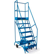 Canway 50 degrés sécurité pente rouler Ladder, étape 16, 202" H, tourne en Place