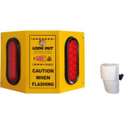 Collision Awarness Double utilisation (intérieur/extérieur) Grande boîte jaune, 2 lumières, capteur extérieur 1, 15' Cordon