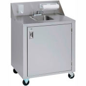 Crown Verity CV-PHS - 4c cuvette eau froide main Portable évier Cart