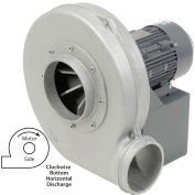 Americraft Aluminum Blower, HADP12-2-T-TE-CWBH, 2 HP, 3 PH, TEFC, CW, Bottom Horizontal