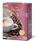 Café Mazel Instant Coffee, Noisette, Instant Coffee Mix, 3 en 1 café instantané, 100 bâtonnets