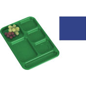 Cambro PS1014186 - plateau de l’école, 10 "x 14" 6 compartiment, bleu marine, qté par paquet : 24