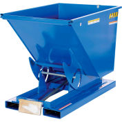 Steel Self-Dumping Forklift Hopper W/ Bump Release, 2 Cu. Yd., 2000 Lbs. Cap., Blue