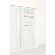Rotary File Cabinet Components, Legal Front Hanging Folder Rail, Bone White
