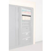 Rotary File Cabinet Components, Letter Front Hanging Folder Rail, Black