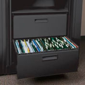 Rotary File Cabinet Components, Legal File/ Storage Drawer, Locking, Black