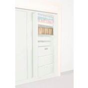Rotary File Cabinet Components, Legal Depth Hanging Folder Drawer, Bone White