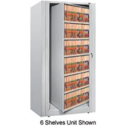 Rotary File Cabinet Starter Unit, Letter, 1 Shelves, Light Gray
