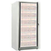 Rotary File Cabinet Components, Base Adder Unit, Legal, 3-High, Light Gray