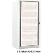 Rotary File Cabinet Components, Base Adder Unit, Legal, 4-High, Bone White