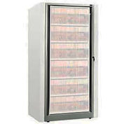 Rotary File Cabinet Components, Base Adder Unit, Legal, 4-High, Light Gray