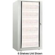Rotary File Cabinet Components, Base Starter Unit, Legal, 2-High, Bone White